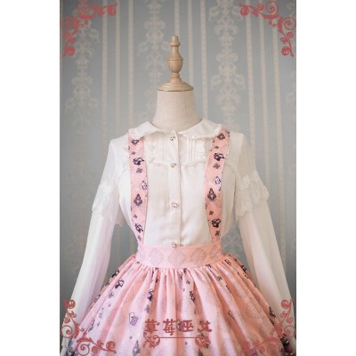 Strawberry Witch Alice In Dreamland Chiffon Blouse